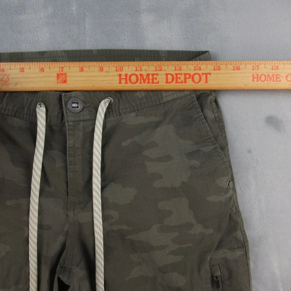 Vuori Ripstop Climber Pant Womens Small Green Camo Drawstring Hiking Utility - Picture 4 of 10